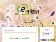 Tablet Screenshot of ecoscienceprovence.com